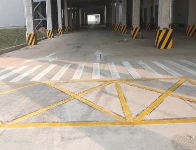 池州池州厂区道路标线施工