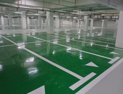 池州池州小区停车场标线